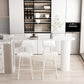 Modern Stone Top Cocktail Bar Table 42-inch Height Metal Base Bar Height Table Clearhalo 'Bar Furniture' 'Bar Tables' 'bar_tables' 'furn' 'furn_bar_tables' 'Furniture' 'furniture_bar_tables' 'Kitchen & Dining Furniture' 4874932