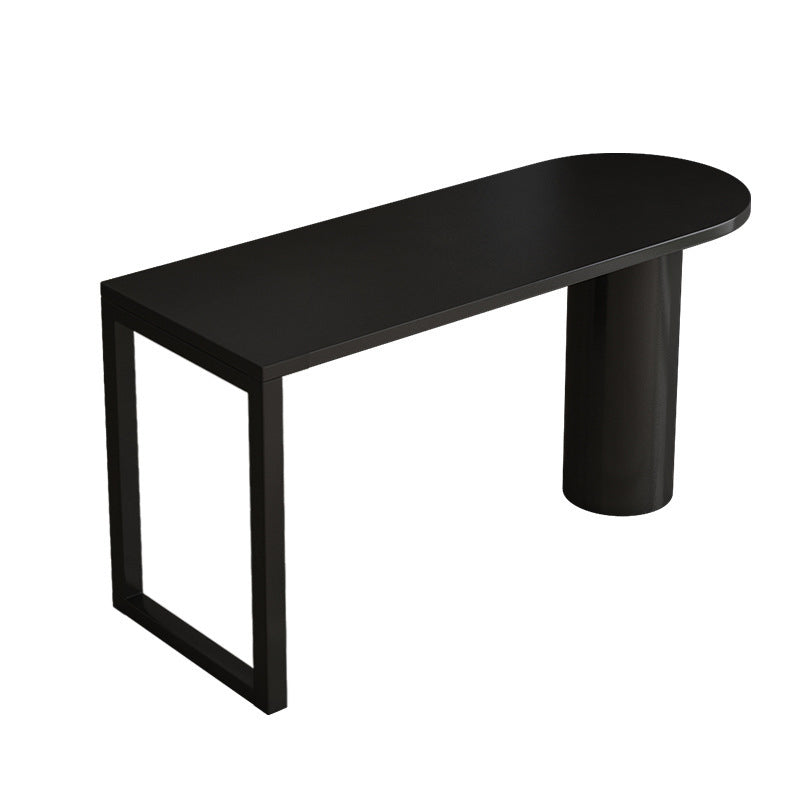 Simple 42-inch Height Bar Table Wood Top Bar Table, for Living Room Black Without Chairs Clearhalo 'Bar Furniture' 'Bar Tables' 'bar_tables' 'furn' 'furn_bar_tables' 'Furniture' 'furniture_bar_tables' 'Kitchen & Dining Furniture' 4874978