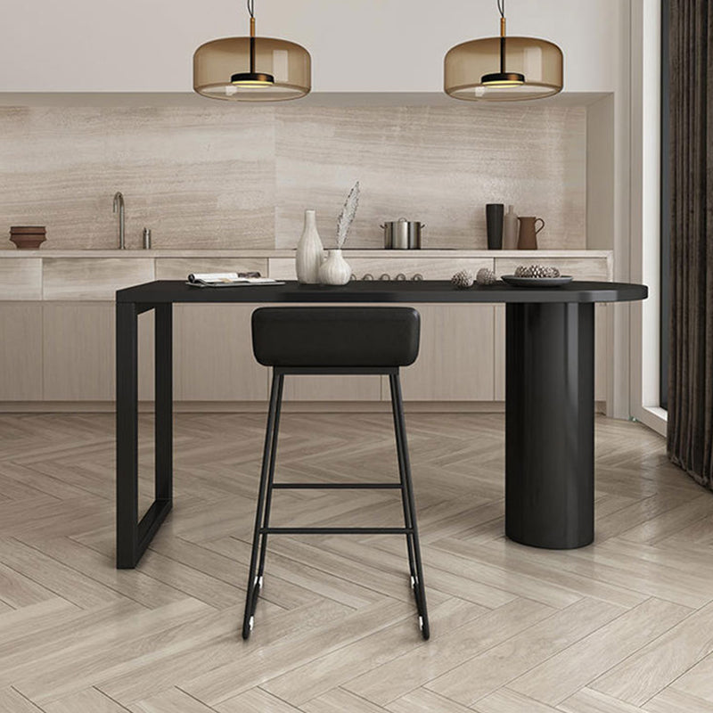 Simple 42-inch Height Bar Table Wood Top Bar Table, for Living Room Clearhalo 'Bar Furniture' 'Bar Tables' 'bar_tables' 'furn' 'furn_bar_tables' 'Furniture' 'furniture_bar_tables' 'Kitchen & Dining Furniture' 4874980