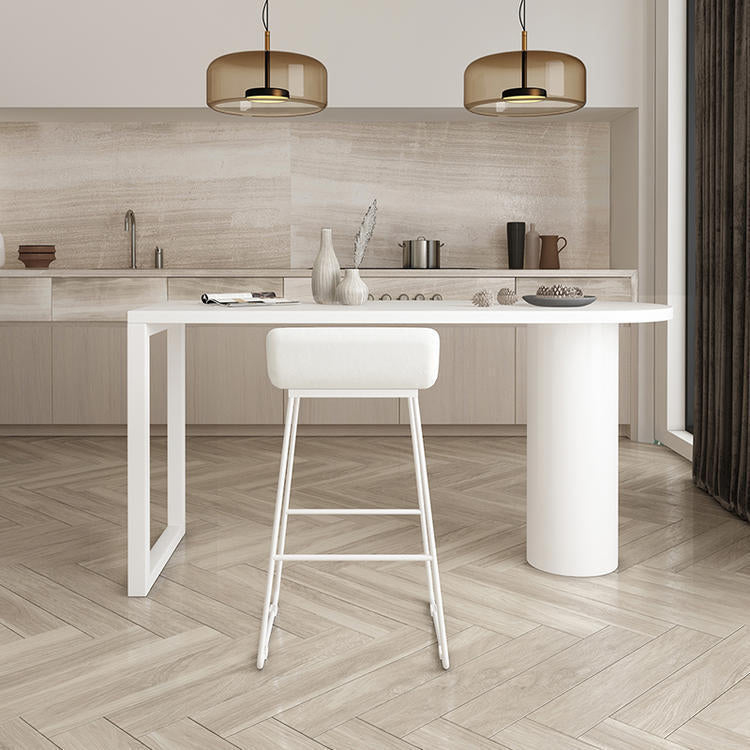 Simple 42-inch Height Bar Table Wood Top Bar Table, for Living Room Clearhalo 'Bar Furniture' 'Bar Tables' 'bar_tables' 'furn' 'furn_bar_tables' 'Furniture' 'furniture_bar_tables' 'Kitchen & Dining Furniture' 4874981