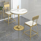 Modern Stone Round Top Bar Table Metal Base Pub Table for Restaurant Clearhalo 'Bar Furniture' 'Bar Tables' 'bar_tables' 'furn' 'furn_bar_tables' 'Furniture' 'furniture_bar_tables' 'Kitchen & Dining Furniture' 4875019