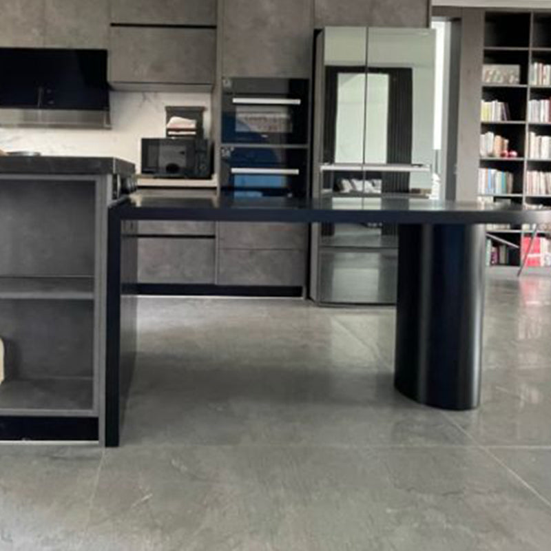 42-inch Height Bar Table Contemporary Wood Top Bar Table, for Living Room Clearhalo 'Bar Furniture' 'Bar Tables' 'bar_tables' 'furn' 'furn_bar_tables' 'Furniture' 'furniture_bar_tables' 'Kitchen & Dining Furniture' 4875049