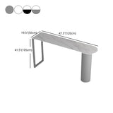 Kitchen Stone Top Counter Table Metal Base 42-inch Height Modern Bar Table Clearhalo 'Bar Furniture' 'Bar Tables' 'bar_tables' 'furn' 'furn_bar_tables' 'Furniture' 'furniture_bar_tables' 'Kitchen & Dining Furniture' 4875105