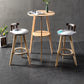 Simple Style Round Bar Table Wood Top Pub Table for Living Room Clearhalo 'Bar Furniture' 'Bar Tables' 'bar_tables' 'Furniture' 'furniture_bar_tables' 'Kitchen & Dining Furniture' 4875124