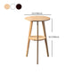 Simple Style Round Bar Table Wood Top Pub Table for Living Room Clearhalo 'Bar Furniture' 'Bar Tables' 'bar_tables' 'Furniture' 'furniture_bar_tables' 'Kitchen & Dining Furniture' 4875125