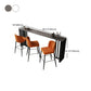 Modern Style Bar Table 42-inch Height Stone Top and Iron Base Bistro Table Clearhalo 'Bar Furniture' 'Bar Tables' 'bar_tables' 'furn' 'furn_bar_tables' 'Furniture' 'furniture_bar_tables' 'Kitchen & Dining Furniture' 4875135