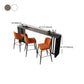 Modern Style Bar Table 42-inch Height Stone Top and Iron Base Bistro Table Clearhalo 'Bar Furniture' 'Bar Tables' 'bar_tables' 'furn' 'furn_bar_tables' 'Furniture' 'furniture_bar_tables' 'Kitchen & Dining Furniture' 4875136