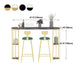 Nordic Style Bar Table 42-inch Height Metal Base Bistro Table for Living Room Clearhalo 'Bar Furniture' 'Bar Tables' 'bar_tables' 'Furniture' 'furniture_bar_tables' 'Kitchen & Dining Furniture' 4875168