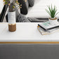 Glam Style Bar Table Stone Top Iron Base Pub Table with Shelf for Living Room, Only Table Clearhalo 'Bar Furniture' 'Bar Tables' 'bar_tables' 'furn' 'furn_bar_tables' 'Furniture' 'furniture_bar_tables' 'Kitchen & Dining Furniture' 4875200