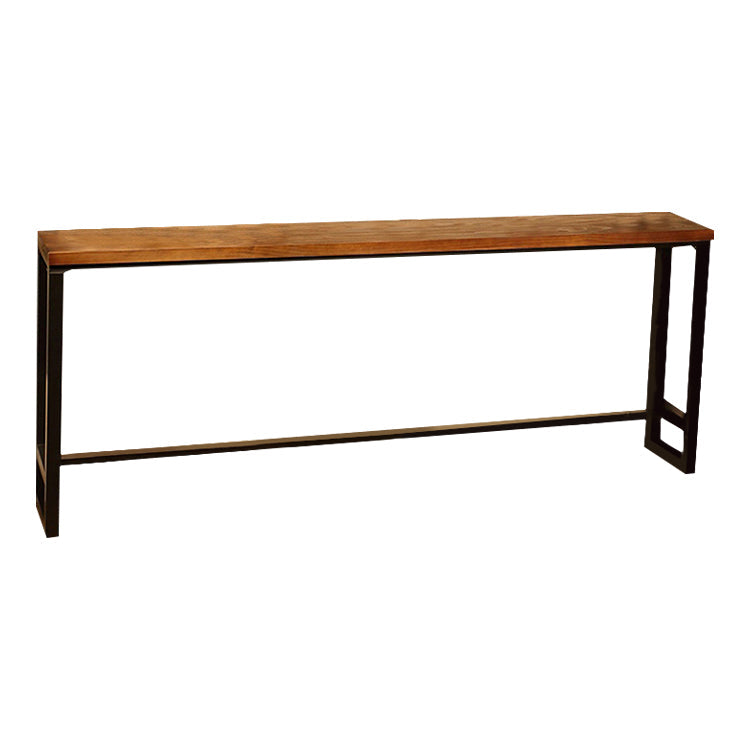 Industrial Style Wood Top Counter Table 42-inch Height Table for Restaurant Without Chairs Clearhalo 'Bar Furniture' 'Bar Tables' 'bar_tables' 'furn' 'furn_bar_tables' 'Furniture' 'furniture_bar_tables' 'Kitchen & Dining Furniture' 4875235