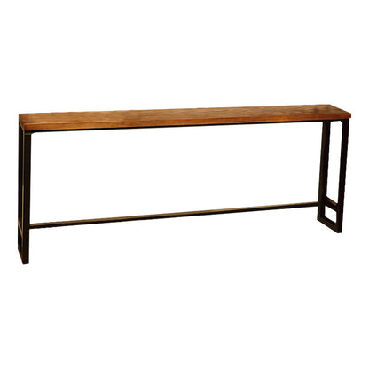Industrial Style Wood Top Counter Table 42-inch Height Table for Restaurant Without Chairs Clearhalo 'Bar Furniture' 'Bar Tables' 'bar_tables' 'furn' 'furn_bar_tables' 'Furniture' 'furniture_bar_tables' 'Kitchen & Dining Furniture' 4875235