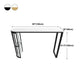 Industrial Iron Bar Dining Table White Stone Top Indoor Bistro Table with Shelf Clearhalo 'Bar Furniture' 'Bar Tables' 'bar_tables' 'furn' 'furn_bar_tables' 'Furniture' 'furniture_bar_tables' 'Kitchen & Dining Furniture' 4875265