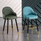 Scandinavian Living Room Armed Stool Matte Finish Leather Barstool Clearhalo 'Bar Furniture' 'Bar Stools' 'bar_stools' 'furn' 'furn_bar_stools' 'Furniture' 'furniture_bar_stools' 'Kitchen & Dining Furniture' 4875291