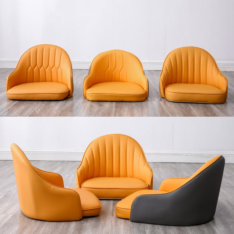 Scandinavian Living Room Armed Stool Matte Finish Leather Barstool Clearhalo 'Bar Furniture' 'Bar Stools' 'bar_stools' 'furn' 'furn_bar_stools' 'Furniture' 'furniture_bar_stools' 'Kitchen & Dining Furniture' 4875293