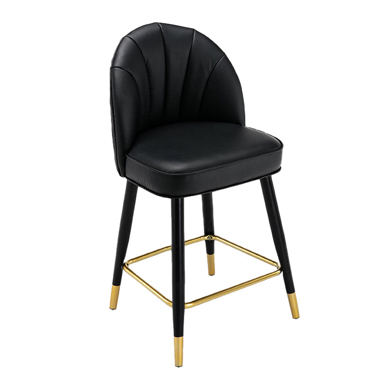 Scandinavian Footrest Living Room Stool Matte Finish Upholstered Barstool Clearhalo 'Bar Furniture' 'Bar Stools' 'bar_stools' 'furn' 'furn_bar_stools' 'Furniture' 'furniture_bar_stools' 'Kitchen & Dining Furniture' 4875352