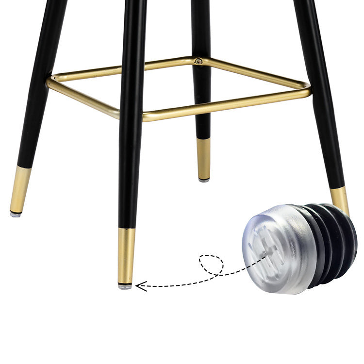 Scandinavian Footrest Living Room Stool Matte Finish Upholstered Barstool Clearhalo 'Bar Furniture' 'Bar Stools' 'bar_stools' 'furn' 'furn_bar_stools' 'Furniture' 'furniture_bar_stools' 'Kitchen & Dining Furniture' 4875360