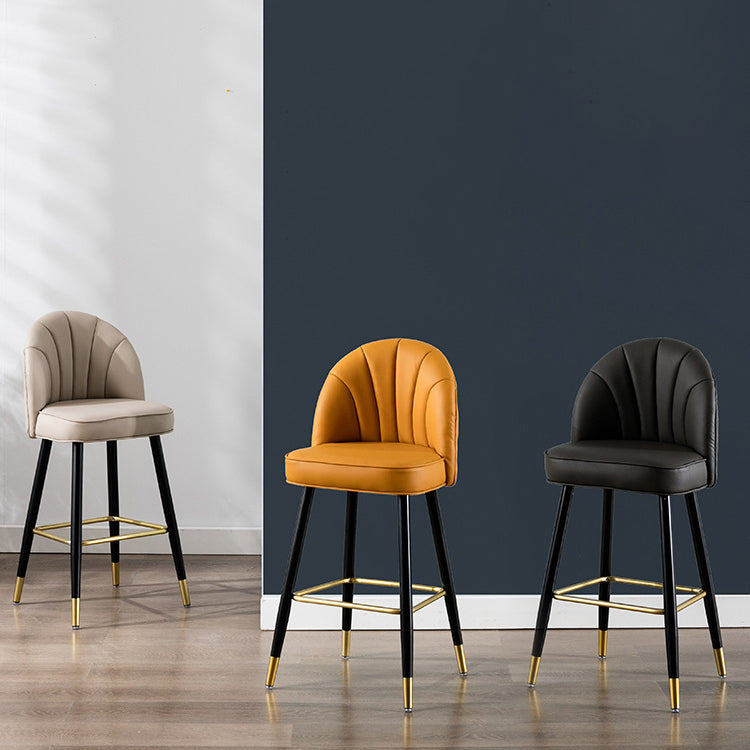 Scandinavian Footrest Living Room Stool Matte Finish Upholstered Barstool Clearhalo 'Bar Furniture' 'Bar Stools' 'bar_stools' 'furn' 'furn_bar_stools' 'Furniture' 'furniture_bar_stools' 'Kitchen & Dining Furniture' 4875362