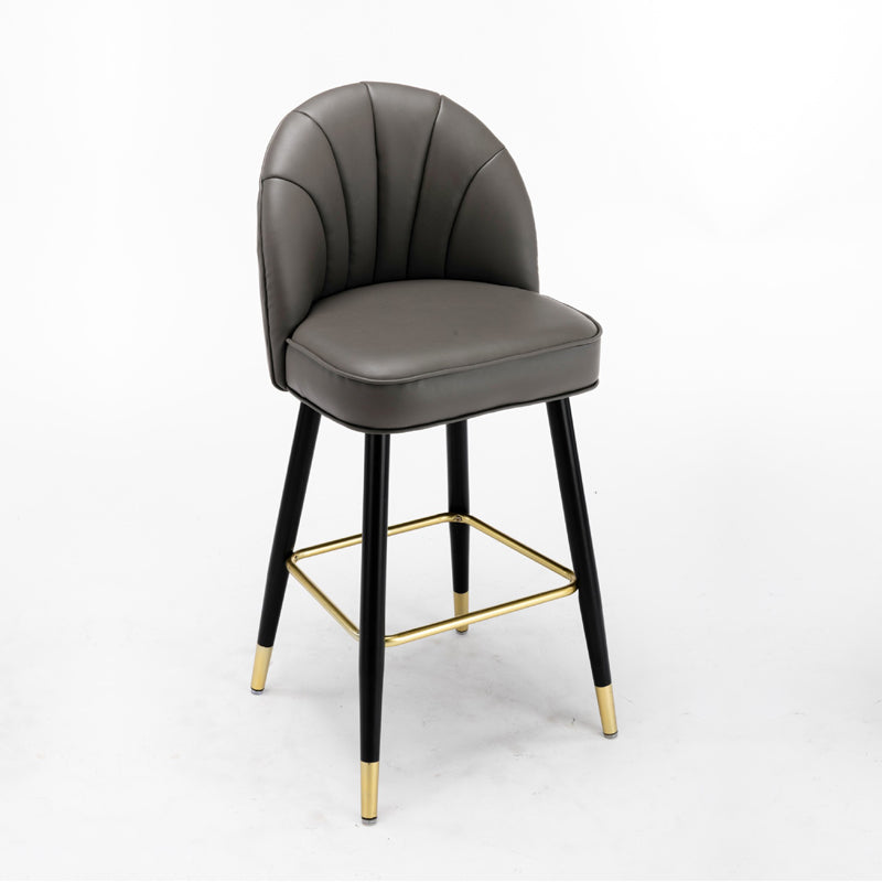 Scandinavian Footrest Living Room Stool Matte Finish Upholstered Barstool Clearhalo 'Bar Furniture' 'Bar Stools' 'bar_stools' 'furn' 'furn_bar_stools' 'Furniture' 'furniture_bar_stools' 'Kitchen & Dining Furniture' 4875369