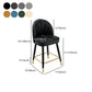 Scandinavian Footrest Living Room Stool Matte Finish Upholstered Barstool Clearhalo 'Bar Furniture' 'Bar Stools' 'bar_stools' 'furn' 'furn_bar_stools' 'Furniture' 'furniture_bar_stools' 'Kitchen & Dining Furniture' 4875373
