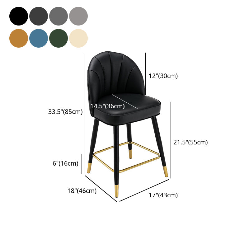 Scandinavian Footrest Living Room Stool Matte Finish Upholstered Barstool Clearhalo 'Bar Furniture' 'Bar Stools' 'bar_stools' 'furn' 'furn_bar_stools' 'Furniture' 'furniture_bar_stools' 'Kitchen & Dining Furniture' 4875373