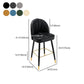 Scandinavian Footrest Living Room Stool Matte Finish Upholstered Barstool Clearhalo 'Bar Furniture' 'Bar Stools' 'bar_stools' 'furn' 'furn_bar_stools' 'Furniture' 'furniture_bar_stools' 'Kitchen & Dining Furniture' 4875375