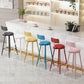 Scandinavian Matte Finish Iron Bar Stool Coffee Shop Footrest Stool Clearhalo 'Bar Furniture' 'Bar Stools' 'bar_stools' 'furn' 'furn_bar_stools' 'Furniture' 'furniture_bar_stools' 'Kitchen & Dining Furniture' 4875383