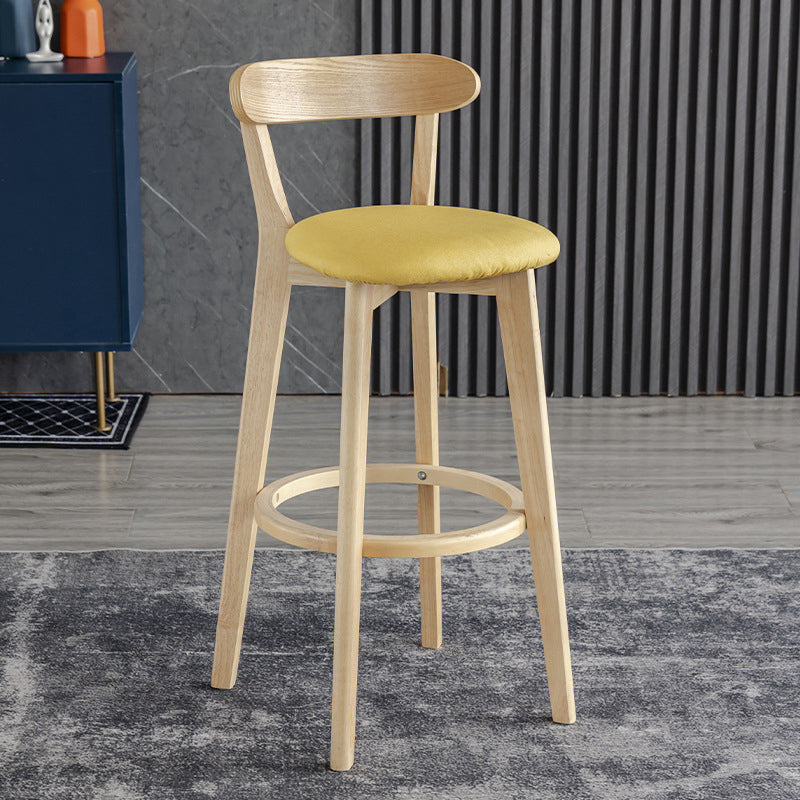 Scandinavian Matte Finish Upholstered Bar Stools Living Room Footrest Stool Clearhalo 'Bar Furniture' 'Bar Stools' 'bar_stools' 'furn' 'furn_bar_stools' 'Furniture' 'furniture_bar_stools' 'Kitchen & Dining Furniture' 4875427