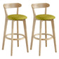 Scandinavian Matte Finish Upholstered Bar Stools Living Room Footrest Stool Light Green 2 Piece Set Clearhalo 'Bar Furniture' 'Bar Stools' 'bar_stools' 'furn' 'furn_bar_stools' 'Furniture' 'furniture_bar_stools' 'Kitchen & Dining Furniture' 4875428