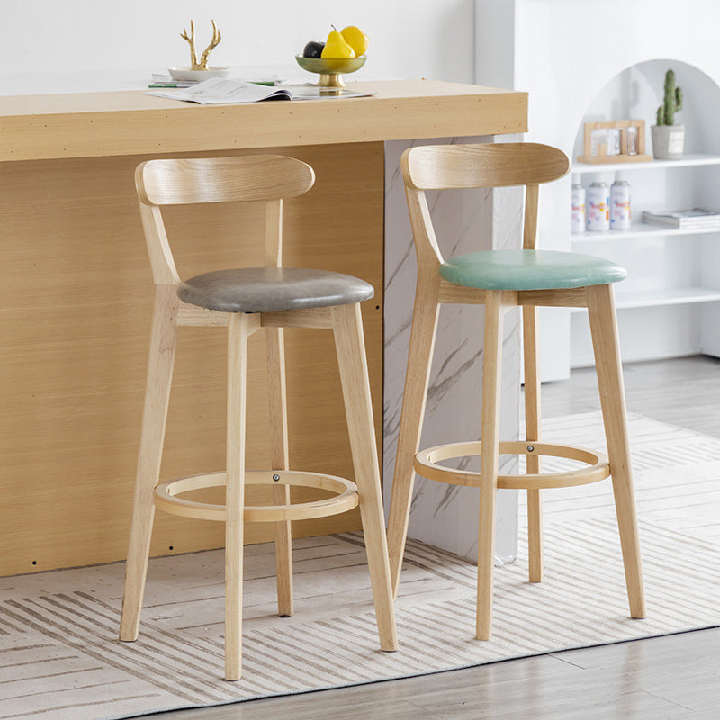 Scandinavian Matte Finish Upholstered Bar Stools Living Room Footrest Stool Clearhalo 'Bar Furniture' 'Bar Stools' 'bar_stools' 'furn' 'furn_bar_stools' 'Furniture' 'furniture_bar_stools' 'Kitchen & Dining Furniture' 4875429