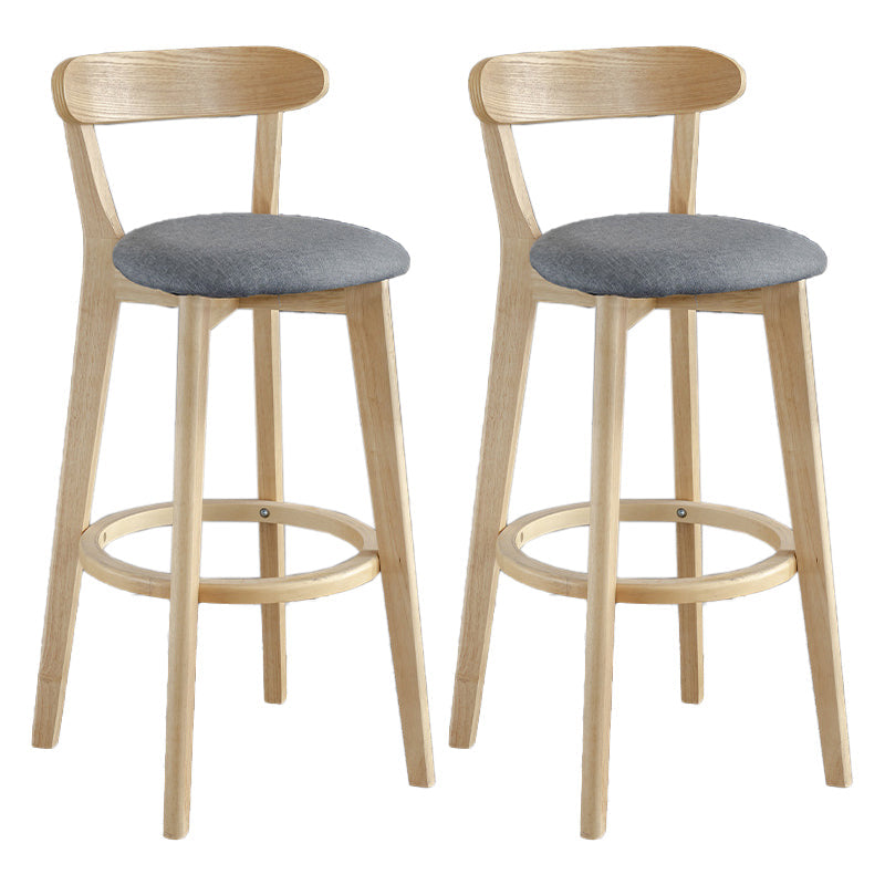 Scandinavian Matte Finish Upholstered Bar Stools Living Room Footrest Stool Dark Gray 2 Piece Set Clearhalo 'Bar Furniture' 'Bar Stools' 'bar_stools' 'furn' 'furn_bar_stools' 'Furniture' 'furniture_bar_stools' 'Kitchen & Dining Furniture' 4875430