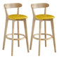 Scandinavian Matte Finish Upholstered Bar Stools Living Room Footrest Stool Golden 2 Piece Set Clearhalo 'Bar Furniture' 'Bar Stools' 'bar_stools' 'furn' 'furn_bar_stools' 'Furniture' 'furniture_bar_stools' 'Kitchen & Dining Furniture' 4875439