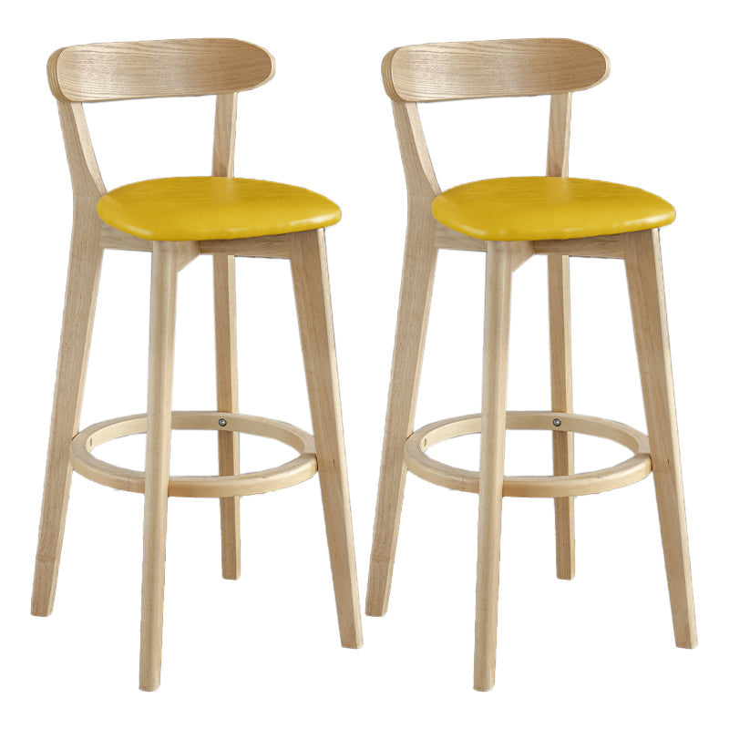 Scandinavian Matte Finish Upholstered Bar Stools Living Room Footrest Stool Golden 2 Piece Set Clearhalo 'Bar Furniture' 'Bar Stools' 'bar_stools' 'furn' 'furn_bar_stools' 'Furniture' 'furniture_bar_stools' 'Kitchen & Dining Furniture' 4875439