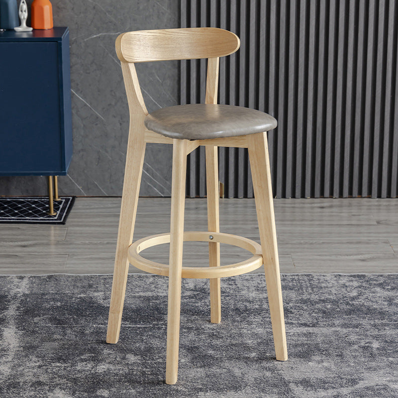 Scandinavian Matte Finish Upholstered Bar Stools Living Room Footrest Stool Clearhalo 'Bar Furniture' 'Bar Stools' 'bar_stools' 'furn' 'furn_bar_stools' 'Furniture' 'furniture_bar_stools' 'Kitchen & Dining Furniture' 4875444