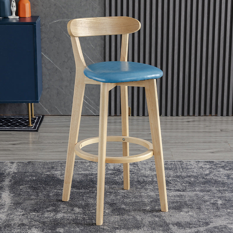 Scandinavian Matte Finish Upholstered Bar Stools Living Room Footrest Stool Clearhalo 'Bar Furniture' 'Bar Stools' 'bar_stools' 'furn' 'furn_bar_stools' 'Furniture' 'furniture_bar_stools' 'Kitchen & Dining Furniture' 4875445