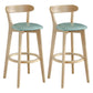 Scandinavian Matte Finish Upholstered Bar Stools Living Room Footrest Stool Mint Green 2 Piece Set Clearhalo 'Bar Furniture' 'Bar Stools' 'bar_stools' 'furn' 'furn_bar_stools' 'Furniture' 'furniture_bar_stools' 'Kitchen & Dining Furniture' 4875448