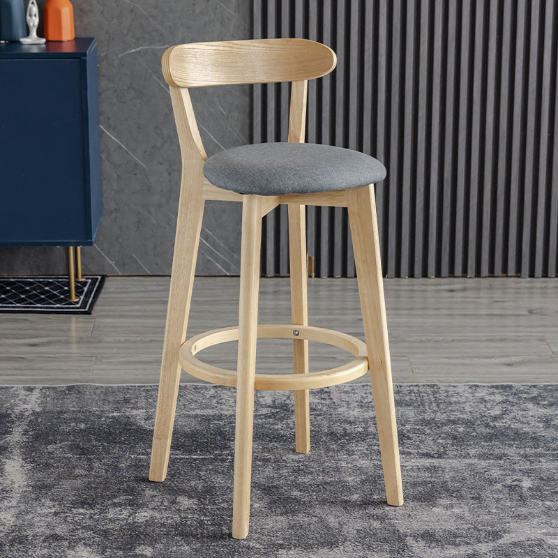Scandinavian Matte Finish Upholstered Bar Stools Living Room Footrest Stool Clearhalo 'Bar Furniture' 'Bar Stools' 'bar_stools' 'furn' 'furn_bar_stools' 'Furniture' 'furniture_bar_stools' 'Kitchen & Dining Furniture' 4875450