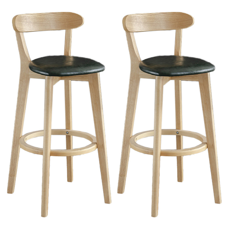 Scandinavian Matte Finish Upholstered Bar Stools Living Room Footrest Stool Blackish Green 2 Piece Set Clearhalo 'Bar Furniture' 'Bar Stools' 'bar_stools' 'furn' 'furn_bar_stools' 'Furniture' 'furniture_bar_stools' 'Kitchen & Dining Furniture' 4875454