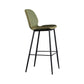Scandinavian Matte Finish Leather Bar Stool Low Back Home Stool Green 1 Piece Clearhalo 'Bar Furniture' 'Bar Stools' 'bar_stools' 'Furniture' 'furniture_bar_stools' 'Kitchen & Dining Furniture' 4875512
