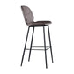 Scandinavian Matte Finish Leather Bar Stool Low Back Home Stool Coffee 1 Piece Clearhalo 'Bar Furniture' 'Bar Stools' 'bar_stools' 'Furniture' 'furniture_bar_stools' 'Kitchen & Dining Furniture' 4875543