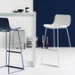 Modern Coffee Shop Armless Stool Matte Finish Plastic Barstool Clearhalo 'Bar Furniture' 'Bar Stools' 'bar_stools' 'furn' 'furn_bar_stools' 'Furniture' 'furniture_bar_stools' 'Kitchen & Dining Furniture' 4875589