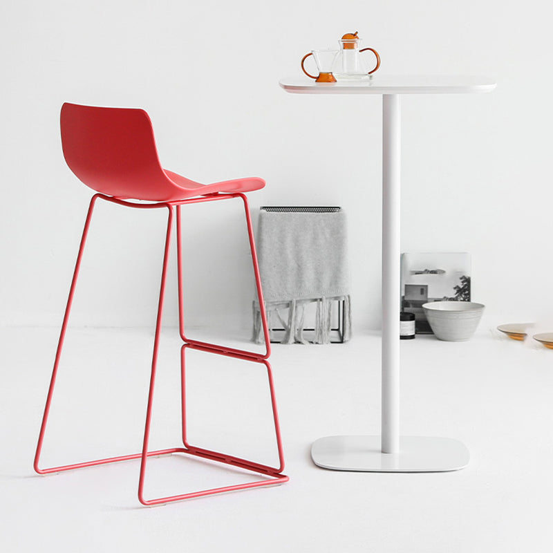 Modern Coffee Shop Armless Stool Matte Finish Plastic Barstool Clearhalo 'Bar Furniture' 'Bar Stools' 'bar_stools' 'furn' 'furn_bar_stools' 'Furniture' 'furniture_bar_stools' 'Kitchen & Dining Furniture' 4875606