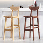 Scandinavian Milk Tea Shop Footrest Stool Matte Finish Solid Wood Bar Stool Clearhalo 'Bar Furniture' 'Bar Stools' 'bar_stools' 'furn' 'furn_bar_stools' 'Furniture' 'furniture_bar_stools' 'Kitchen & Dining Furniture' 4875610