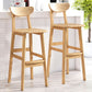 Scandinavian Milk Tea Shop Footrest Stool Matte Finish Solid Wood Bar Stool Clearhalo 'Bar Furniture' 'Bar Stools' 'bar_stools' 'furn' 'furn_bar_stools' 'Furniture' 'furniture_bar_stools' 'Kitchen & Dining Furniture' 4875613