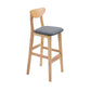 Scandinavian Milk Tea Shop Footrest Stool Matte Finish Solid Wood Bar Stool Clearhalo 'Bar Furniture' 'Bar Stools' 'bar_stools' 'furn' 'furn_bar_stools' 'Furniture' 'furniture_bar_stools' 'Kitchen & Dining Furniture' 4875618