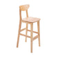 Scandinavian Milk Tea Shop Footrest Stool Matte Finish Solid Wood Bar Stool 1 Piece Clearhalo 'Bar Furniture' 'Bar Stools' 'bar_stools' 'furn' 'furn_bar_stools' 'Furniture' 'furniture_bar_stools' 'Kitchen & Dining Furniture' 4875621