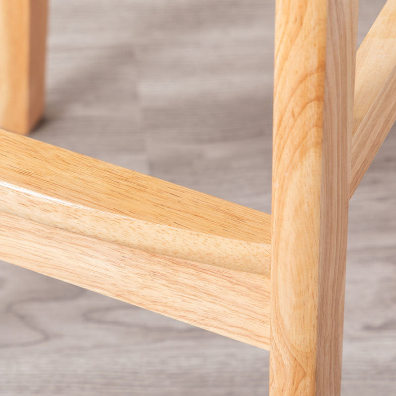 Scandinavian Milk Tea Shop Footrest Stool Matte Finish Solid Wood Bar Stool Clearhalo 'Bar Furniture' 'Bar Stools' 'bar_stools' 'furn' 'furn_bar_stools' 'Furniture' 'furniture_bar_stools' 'Kitchen & Dining Furniture' 4875625