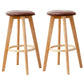 Scandinavian Matte Finish Solid Wood Bar Stool Restaurant Footrest Stool Coffee 2 Piece Set Clearhalo 'Bar Furniture' 'Bar Stools' 'bar_stools' 'furn' 'furn_bar_stools' 'Furniture' 'furniture_bar_stools' 'Kitchen & Dining Furniture' 4875666