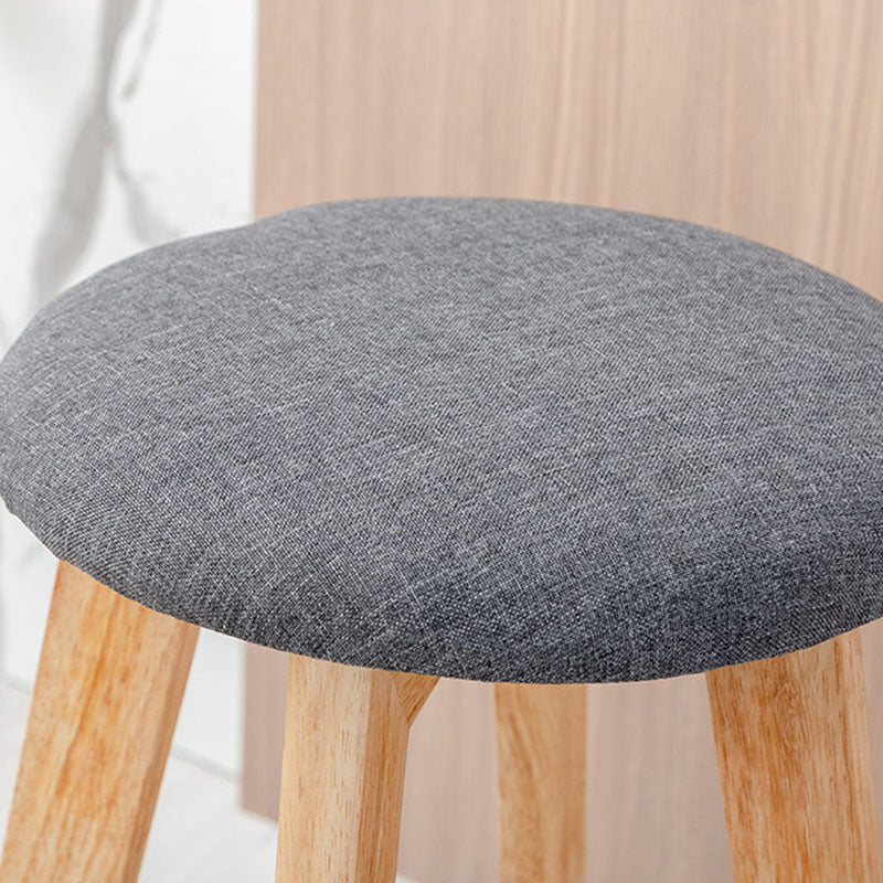 Scandinavian Matte Finish Solid Wood Bar Stool Restaurant Footrest Stool Clearhalo 'Bar Furniture' 'Bar Stools' 'bar_stools' 'furn' 'furn_bar_stools' 'Furniture' 'furniture_bar_stools' 'Kitchen & Dining Furniture' 4875672