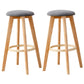 Scandinavian Matte Finish Solid Wood Bar Stool Restaurant Footrest Stool Grey 2 Piece Set Clearhalo 'Bar Furniture' 'Bar Stools' 'bar_stools' 'furn' 'furn_bar_stools' 'Furniture' 'furniture_bar_stools' 'Kitchen & Dining Furniture' 4875673