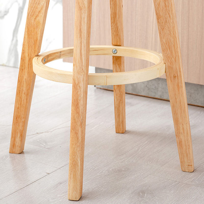 Scandinavian Matte Finish Solid Wood Bar Stool Restaurant Footrest Stool Clearhalo 'Bar Furniture' 'Bar Stools' 'bar_stools' 'furn' 'furn_bar_stools' 'Furniture' 'furniture_bar_stools' 'Kitchen & Dining Furniture' 4875674